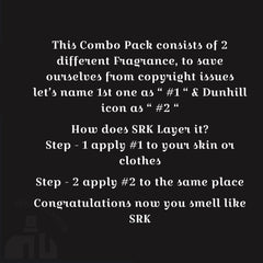 KING KHAN's PERFUME LAYERING COMBO - PACK OF TWO DIFFERENT PERFUMES TO SMELL LIKE KING