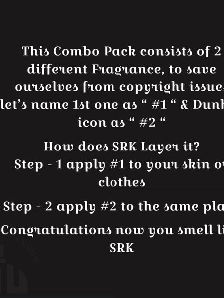 KING KHAN's PERFUME LAYERING COMBO - PACK OF TWO DIFFERENT PERFUMES TO SMELL LIKE KING